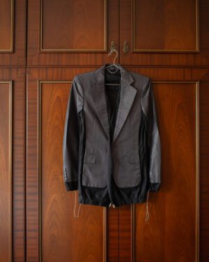 MIHARA YASUHIRO SS08 MESH HYBRID BLAZER - S