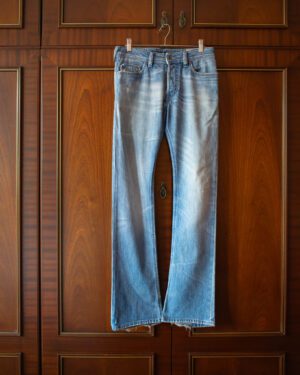 DIESEL "TROULEG" BOOTCUT JEANS IN FADED LIGHT BLUE BLUE DENIM - 29x32"
