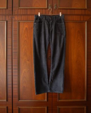 DIOR HOMME BY HEDI SLIMANE AW04 "VICITIM OF THE CRIME" SLIM CORDUROY JEANS IN BLACK 30x30"