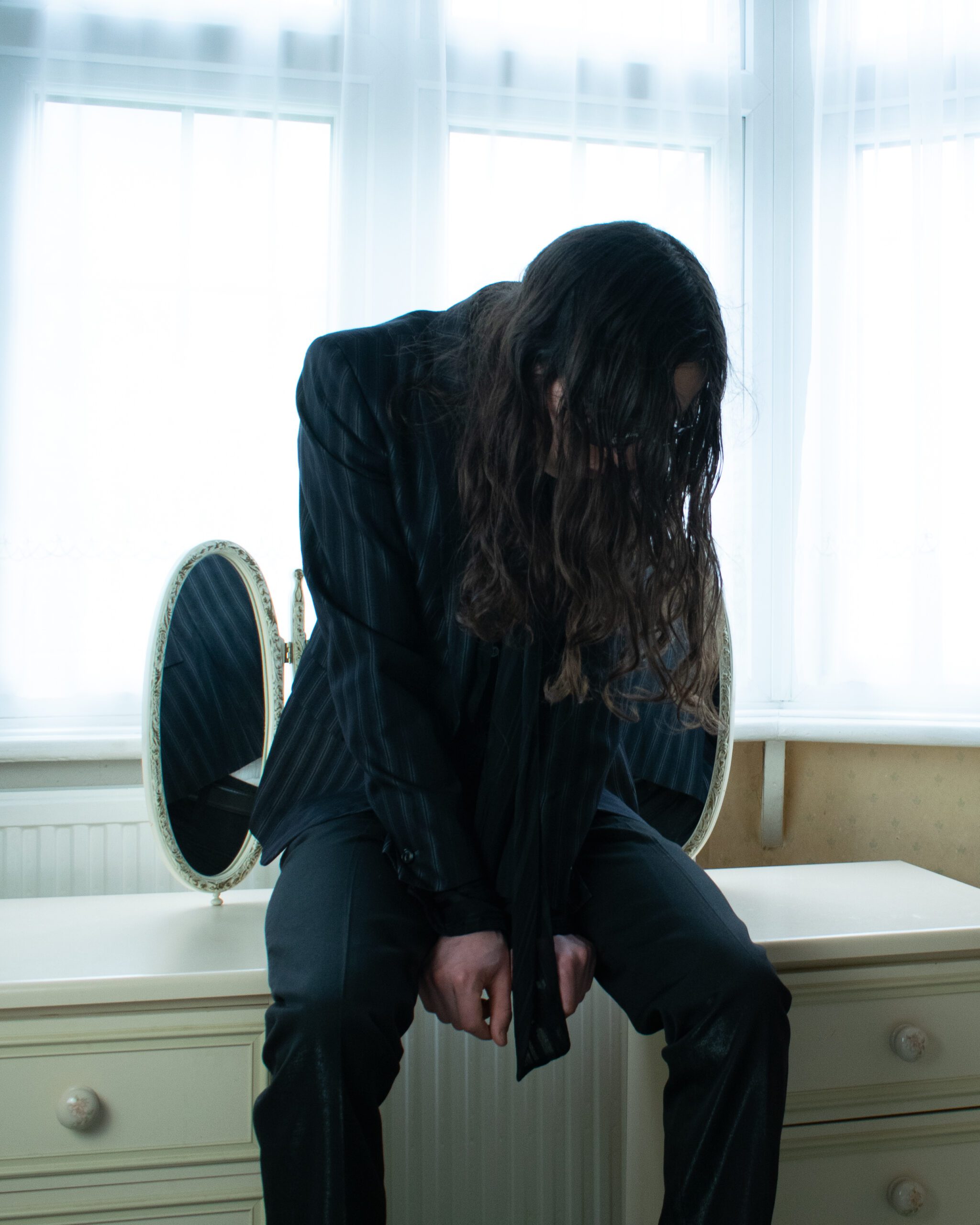 KAZUYUKI KUMAGAI ATTACHMENT BLAZER IN PINSTRIPE - S/M - Image 4