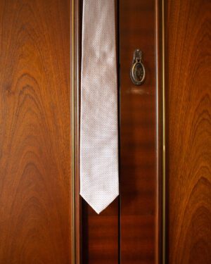 DIOR HOMME DARK GREY EMBROIDERY TIE