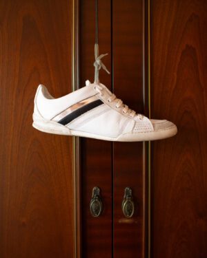 DIOR HOMME BY KRIS VAN ASSCHE LOW CUT LEATHER SNEAKER - UK 9