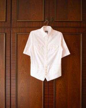 MIHARA YASUHIRO SS08 MILITARY HYBRID SHIRT IN WHITE - M