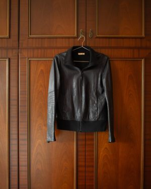 SHAMA SKINNY LEATHER JACKET IN BLACK - S/M
