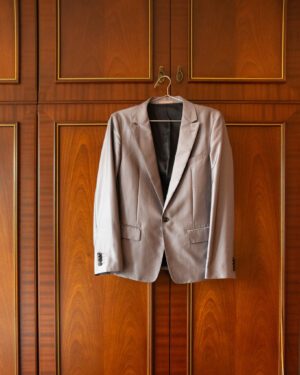 JAPANESE VINTAGE BLAZER IN SONIC SILVER - M