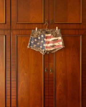 RALPH LAUREN DENIM SUPPLY USA CAMO SHORT SHORTS - 28"