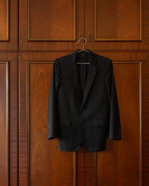 DIOR HOMME BY HEDI SLIMANE AW06 "THESE GREY DAYS" PINSTRIPE BLAZER - M