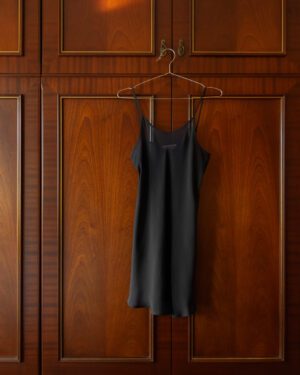 ISABEL MARANT CAMISOLE DRESS IN SHEER BLACK - XS WMNS