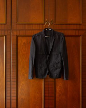 NEIL BARRETT "BLACK BARRETT" TWO BUTTON MILITARY BLAZER - S/M