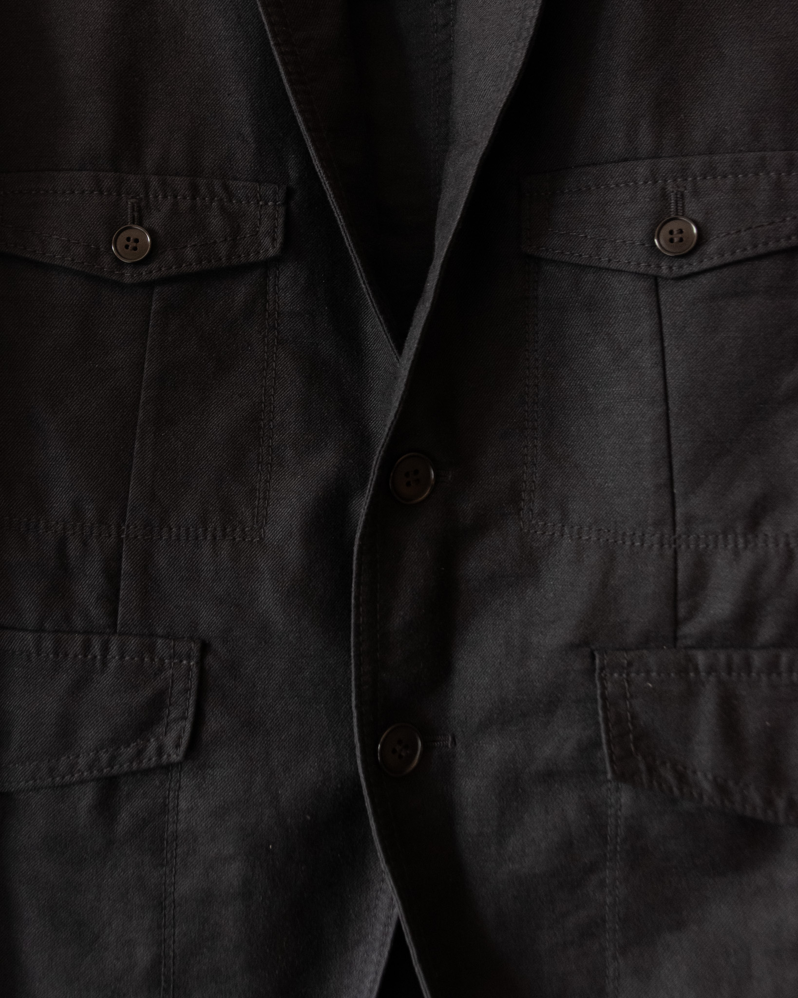 NEIL BARRETT "BLACK BARRETT" TWO BUTTON MILITARY BLAZER - S/M - Image 4