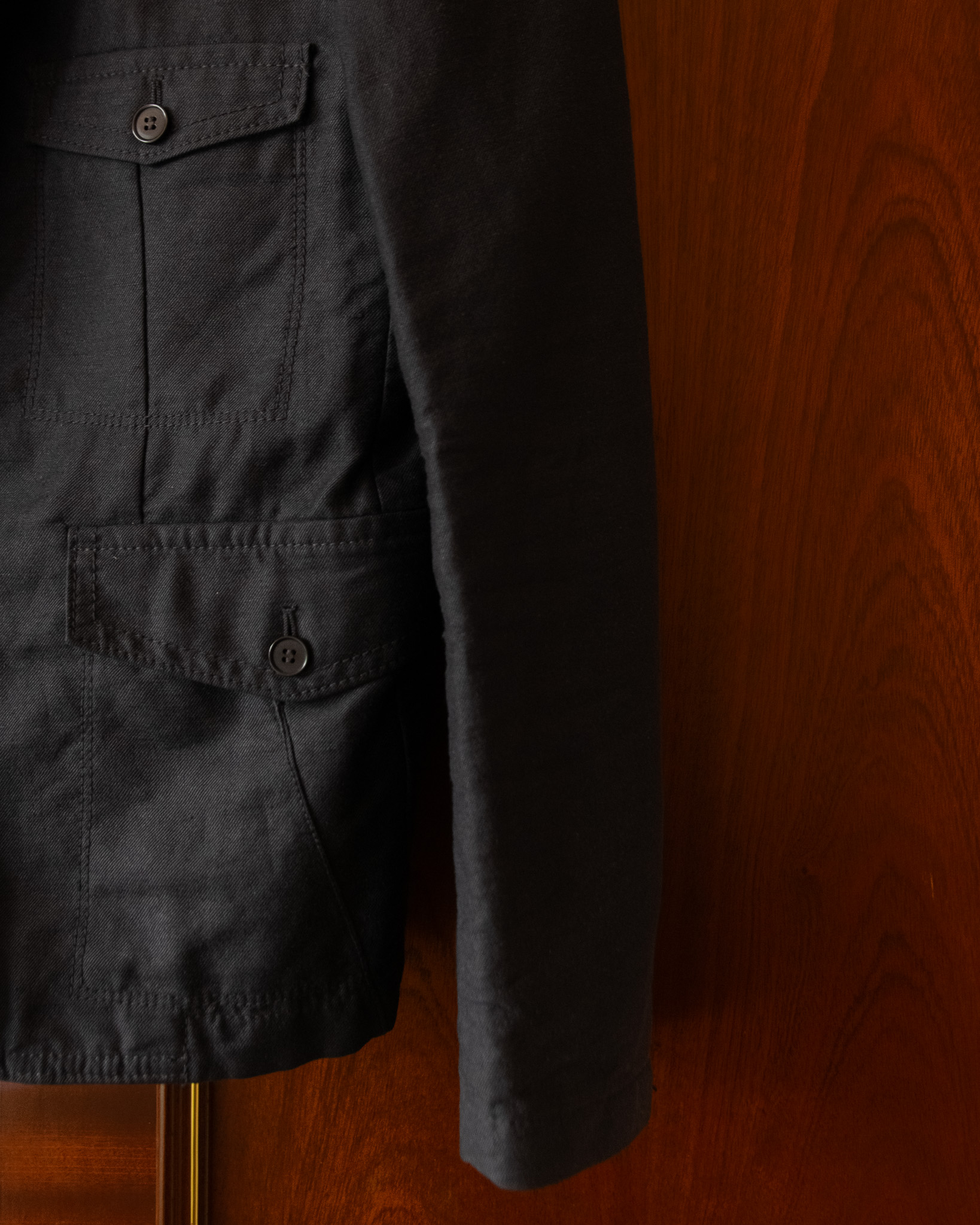 NEIL BARRETT "BLACK BARRETT" TWO BUTTON MILITARY BLAZER - S/M - Image 5
