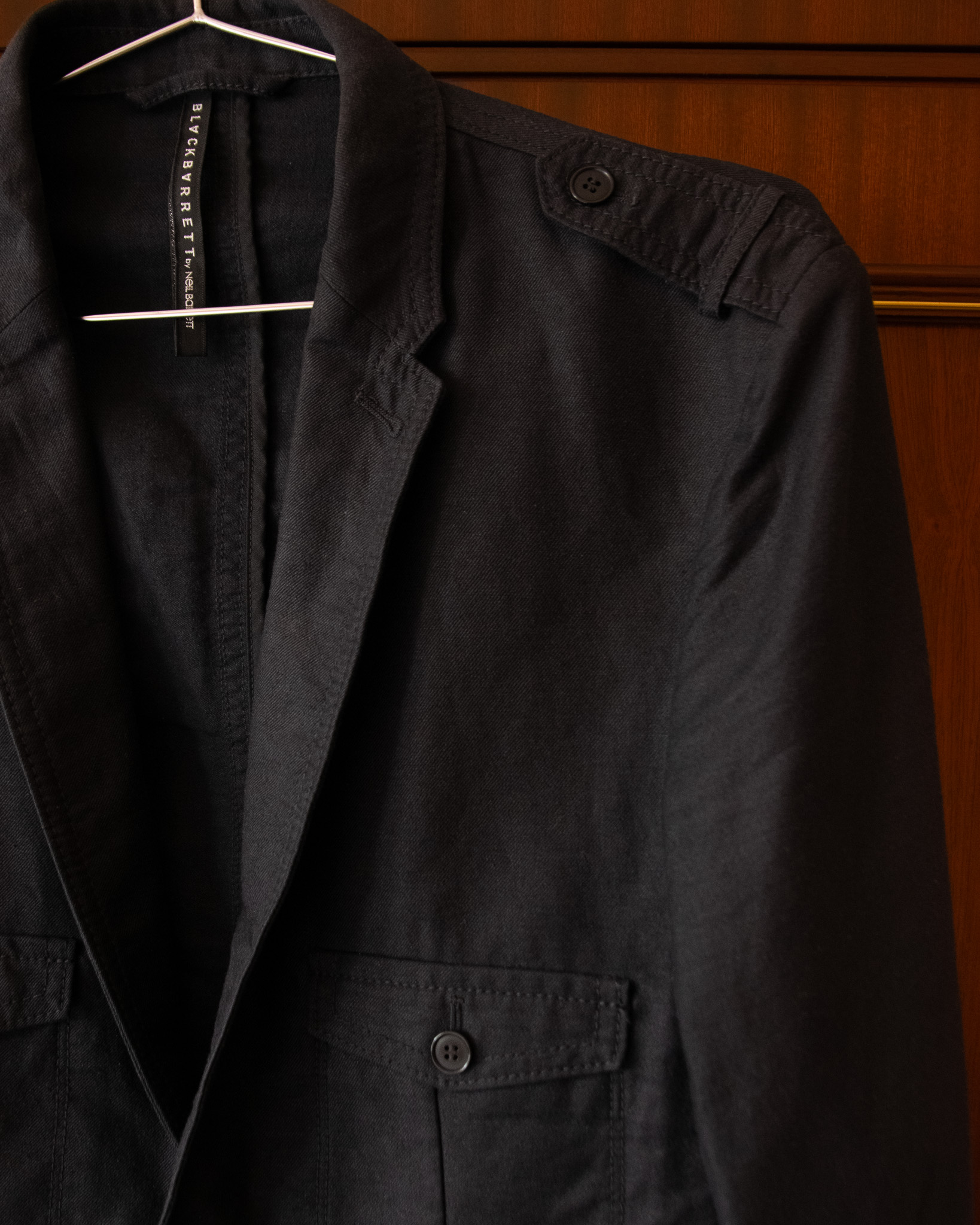NEIL BARRETT "BLACK BARRETT" TWO BUTTON MILITARY BLAZER - S/M - Image 6